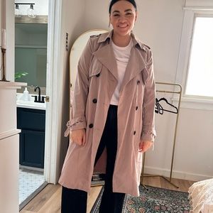 Lilac trench coat